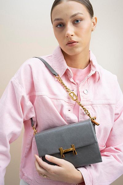 Matthew Cox Gray Crossbody Bag - Byn2256