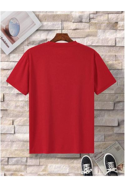 MOONBULL Men's Los Angeles Dotted Printed Oversize T-Shirt