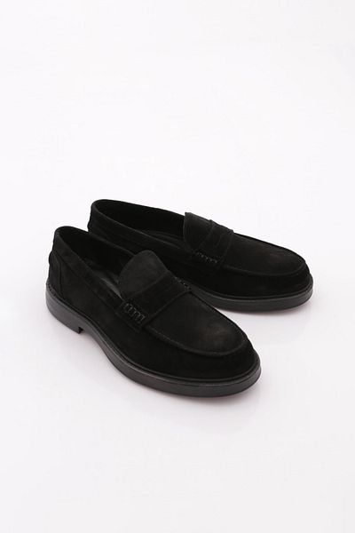 DGN Ανδρικά Δερμάτινα Παπούτσια Classic Μαύρο Suede 6352351492995