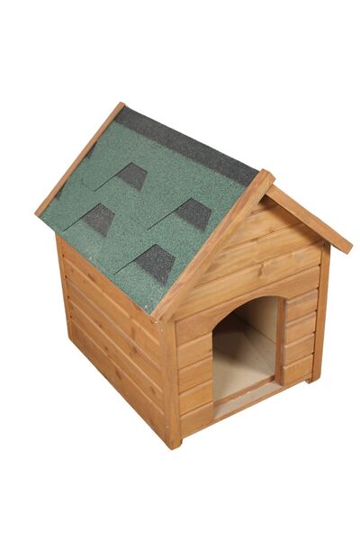 Genel Markalar Isı Yalıtımlı, Demonte Ahşap Köpek Kulübesi - MEDIUM (60x80x75)