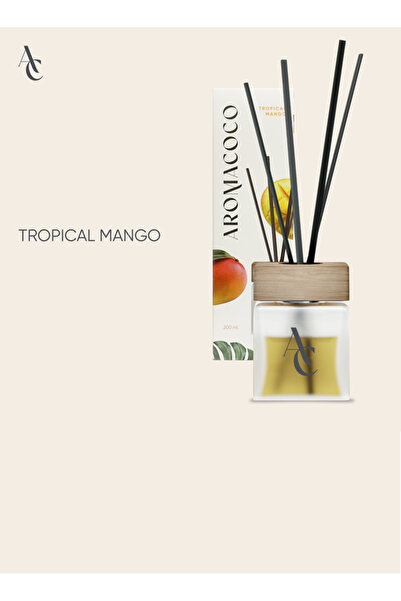 AROMA COCO TROPİC MANGO ÇUBUKLU ODA KOKUSU 200 ML BÜYÜK BOY ÖZEL KALİTELİ ÇUB...