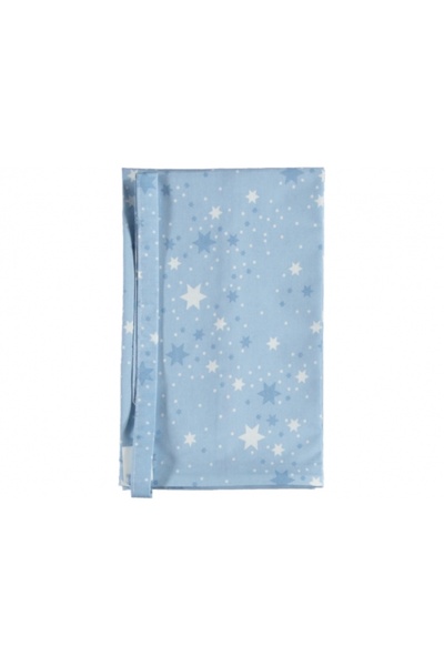 alpmodel Κάλυμμα θηλασμού με μπλε σχέδιο με λουράκι - Ρυθμιζόμενο μέρος στο λαιμό, 80x100