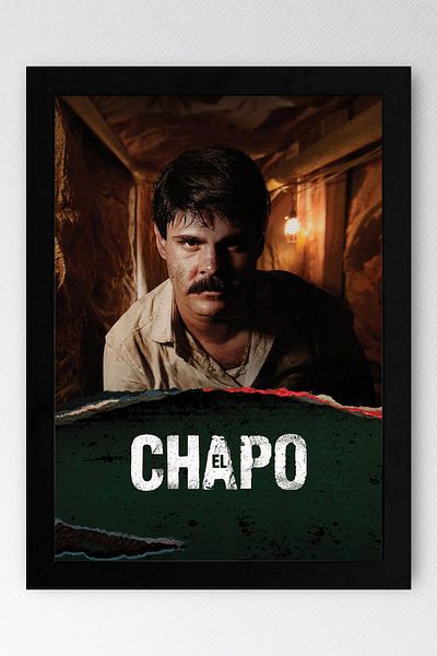 Saturn Pictură înrămată El Chapo - Pictură poster pentru afiș de serie