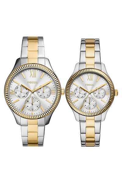 Fossil Fbq2737set Men's Wristwatch and Women's Wristwatch