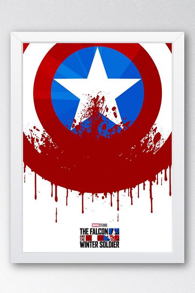Saturn Pictură înrămată The Falcon and the Winter Soldier - Pictură poster Marvel