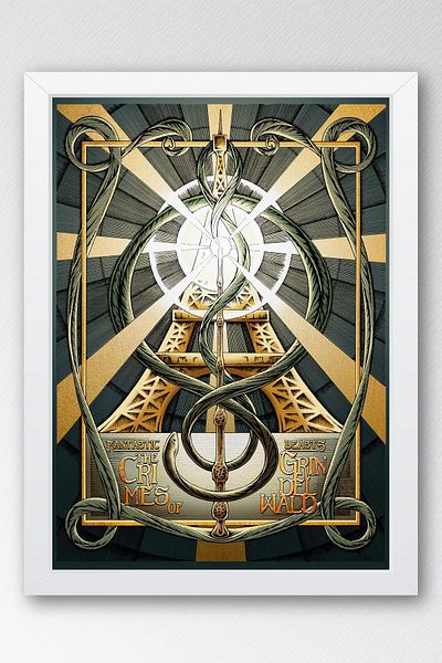 Saturn Πίνακας με κορνίζα Fantastic Beasts - Πίνακας αφίσας ταινίας