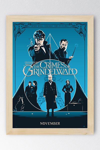 Saturn Fantastic Beasts Framed Painting - Movie Poster Poster Painting