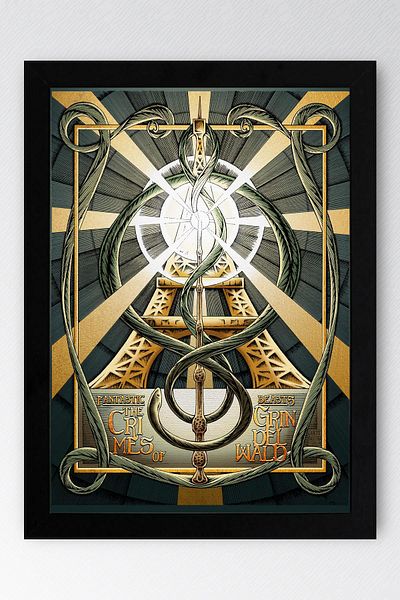Saturn Fantastic Beasts Framed Painting - Movie Poster Poster Painting