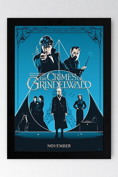 Saturn Fantastic Beasts Framed Painting - Movie Poster Poster Painting