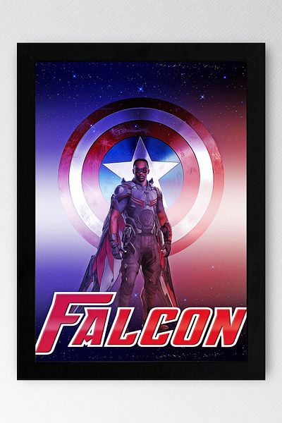 Saturn Pictură înrămată The Falcon - Pictură poster Marvel