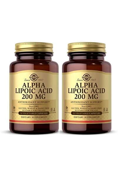 Solgar Alpha Lipoic Acid 200 Mg 50 Capsules 2 Pieces
