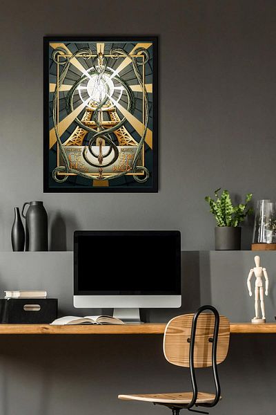 Saturn Fantastic Beasts Framed Painting - Movie Poster Poster Painting