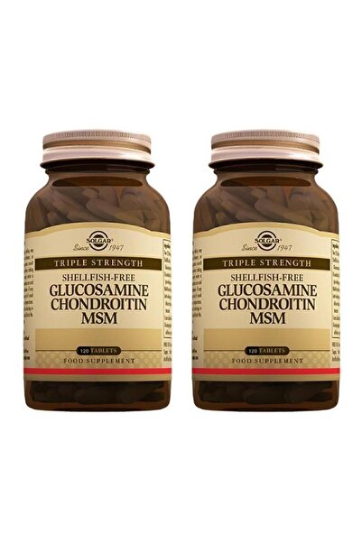 Solgar Glucosamine-Chondroitin MSM 120 Tablets - Pack of 2