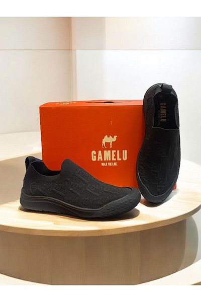 GAMELU Men's Flat Bottom Laceless Sneakers - 25Km Toss