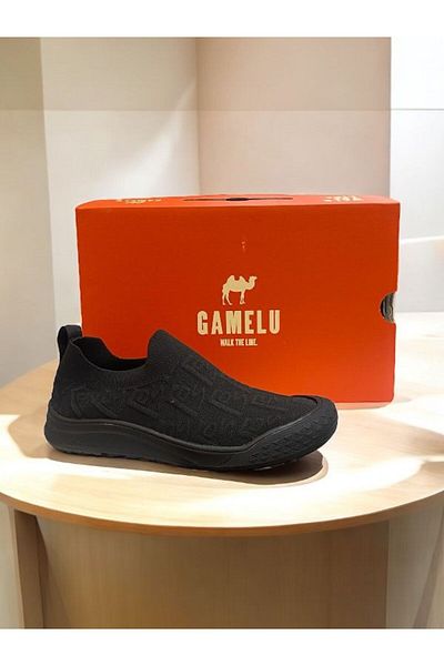 GAMELU Men's Flat Bottom Laceless Sneakers - 25Km Toss