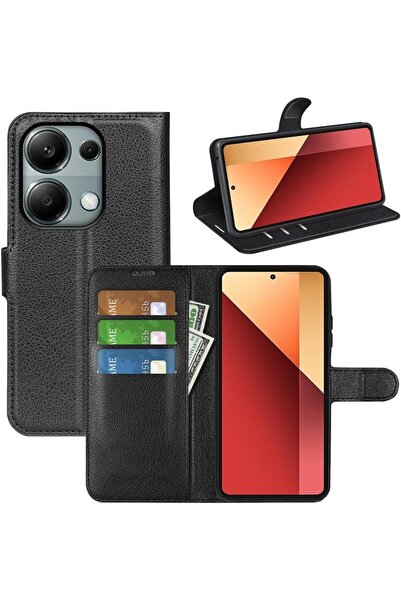 Rivor Xiaomi Redmi Note 13 Pro 4G Kılıf Kamera Korumalı Kapaklı Kartlıklı Cüz...