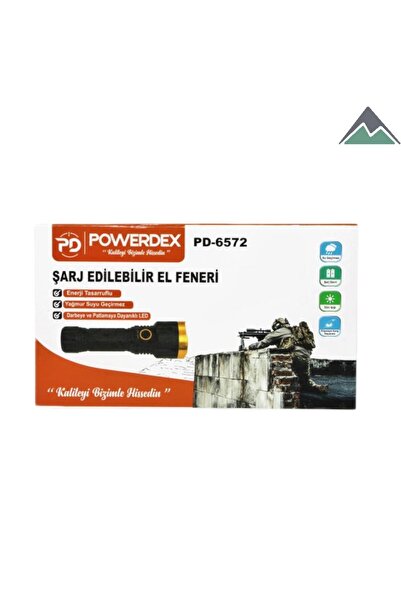 powerdex PD-6572 Şarjlı Waterprof El Feneri