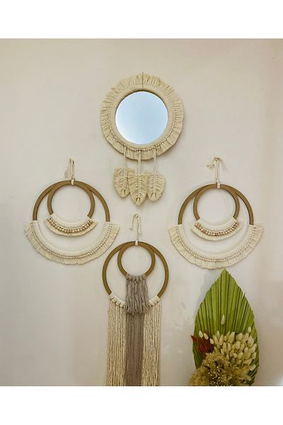 kattuna Bohemian Macrame Decoration Set of 4
