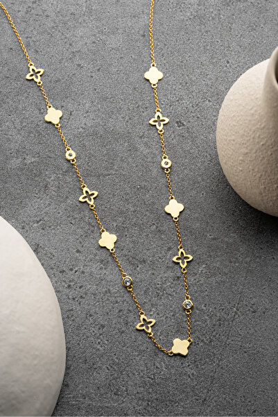 Silvano Jewelry 925 Ayar Gümüş Trend Model Kolye