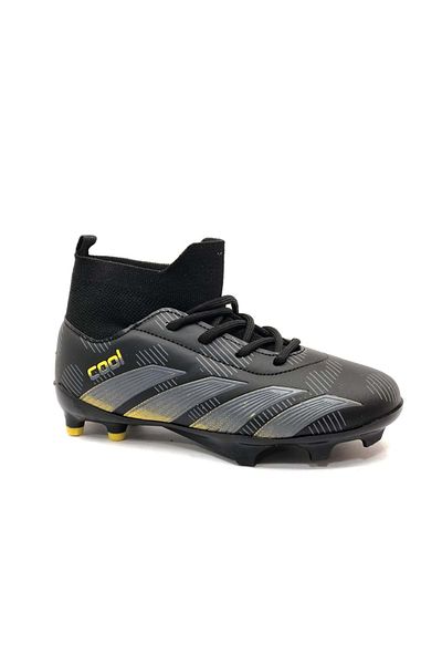 Kids Club Shoes Ghete de fotbal pentru copii Neymar Black - Pantofi cu șosete