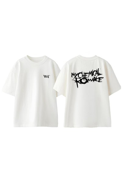 THEWERT My Chemical Romance dizajn logotipa ruksak Štampano Pamuk beli Oversi...