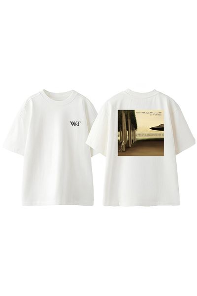 THEWERT Μπλουζάκι Chevelle Design Back Printed Βαμβακερό Λευκό Oversize