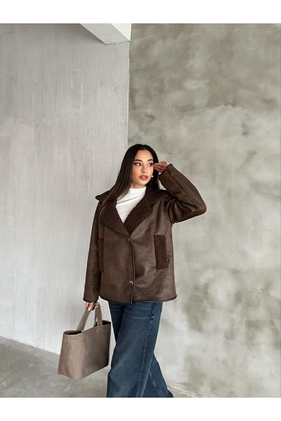 SUN STYLE Горчиво кафяво яке Oversize Trend Model Premium