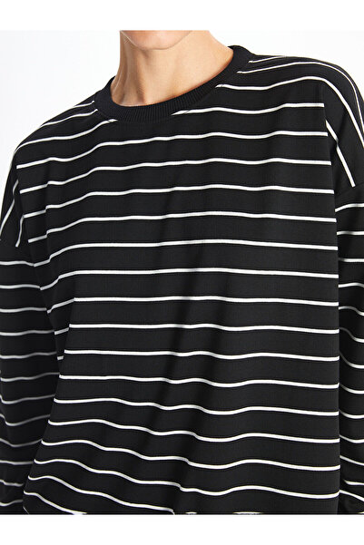 LC Waikiki Crew Neck Striped Long Sleeve Women's Sweatshirt