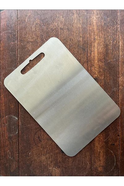 takasat Stainless Steel Cutting Board High-End Quality Antibacterial Surface 15X25Cm(1 Pcs)
