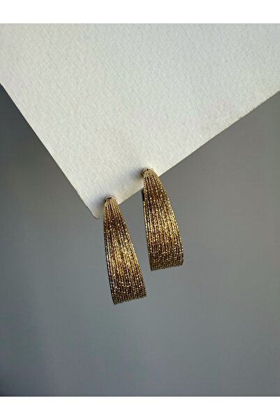 Owentis Gold Kendinden Işıltılı Tywin Halka Küpe -kararma yapmaz-