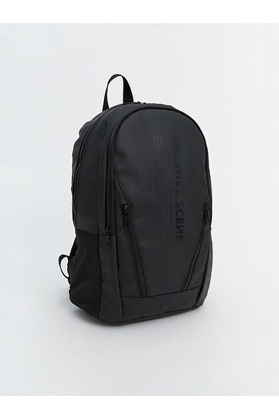 LC Waikiki Lcw Accessories Black Plain Zippered Men's Backpack