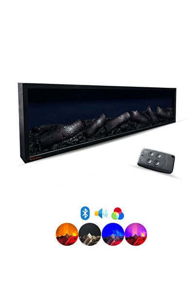 ARİF Dekoratif Elektrikli Yapay Şömine - Klasik Özel Ölçü 4 - Farklı Renk Mod...