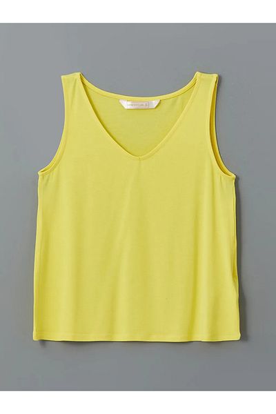 LC Waikiki Set pijamale pentru femei LCW DREAM alb cu decolteu în V