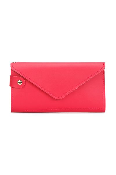 AVCA Women's Leather Phone Cash Coin Compartment Locked Wrist Strap Wallet