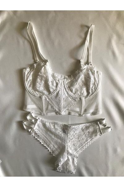 chiara grazia Chiara Grazia BST 0028 White Lace Bustier