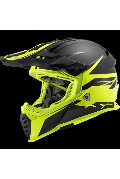 LS2 Fast Evo Roar Closed Helmet Matte Black-Neon Yellow