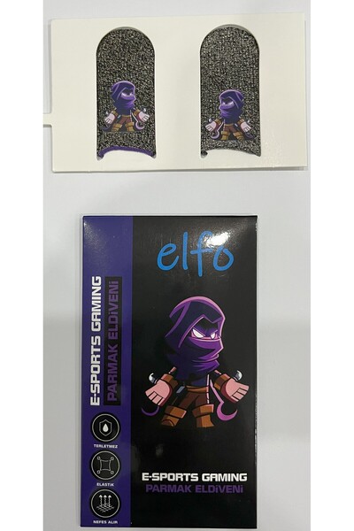 ELFO E-spor Parmak Eldiveni Pubg Parmaklık Ultra Iletken Gümüş Fiber Kumaş - ...