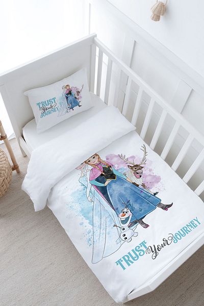Tuğba Kuğu 100X150 Cartoon Duvet Cover Set - Snow Queen and Sister