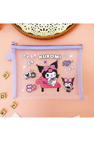 Livava Purple Kuromi Transparent Stationery Bag - 24X18