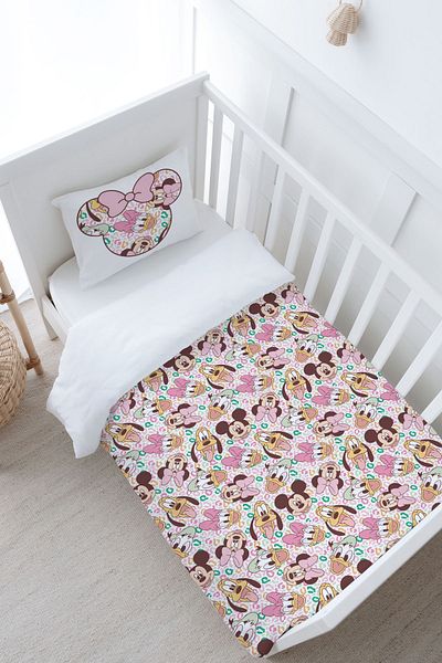 Tuğba Kuğu 100X150 Cartoon Series Baby Size Duvet Cover Set - Cute Cartoon Heroes Pattern