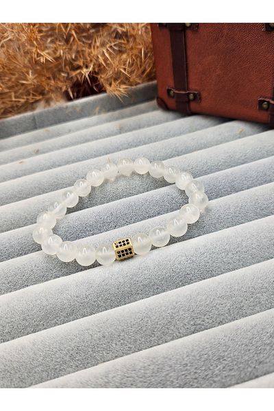 AURA Natural Selenite Stone Bracelet