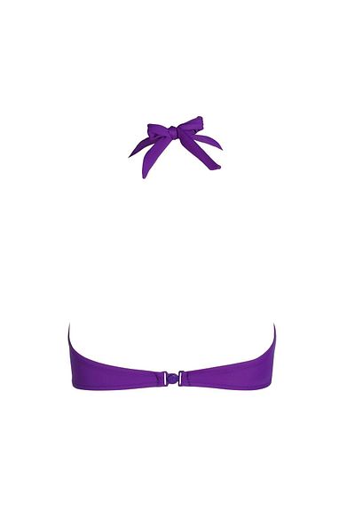 Endeep Women's Halterneck Purple Bikini Top