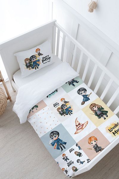 Tuğba Kuğu 100X150 Cartoon Series - Magic Hero Patchwork Baby Size Duvet Cover Set