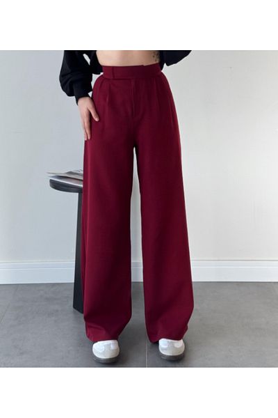 VivaJoy Women's Velcro Waist Palazzo Pants Adjustable Waist High Waist