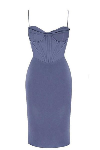 MODATALİKA Modatalika Women's Corseted Low-cut Detailed Evening Dress