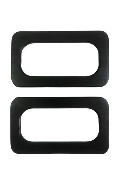 Yumuşakkeçe Dikdörtgen Ahşap Çanta Sapı - 17x10 cm