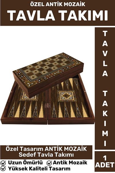 Wintoup Elite High-Quality Long-Lasting Family Home Dating Coffee Cafe Game Team Antique Mozaic Tabla Team