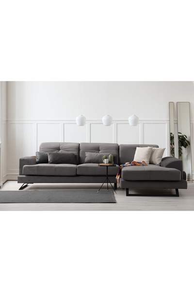 Vivense FRİDO EXCLUSİVE KÖŞE KOLTUK, ANTRASİT, SAĞ KÖŞE