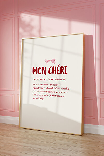 Vinca Prints Pink Bows Coquette Estetik Poster, Pinterest Estetik Poster, Ma Cherie Poster, Cherry Poster