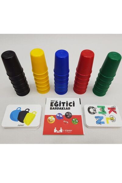 Moli Toys Moli Educational Cups Let's See the Knee Game with Gift - 2 Games in One